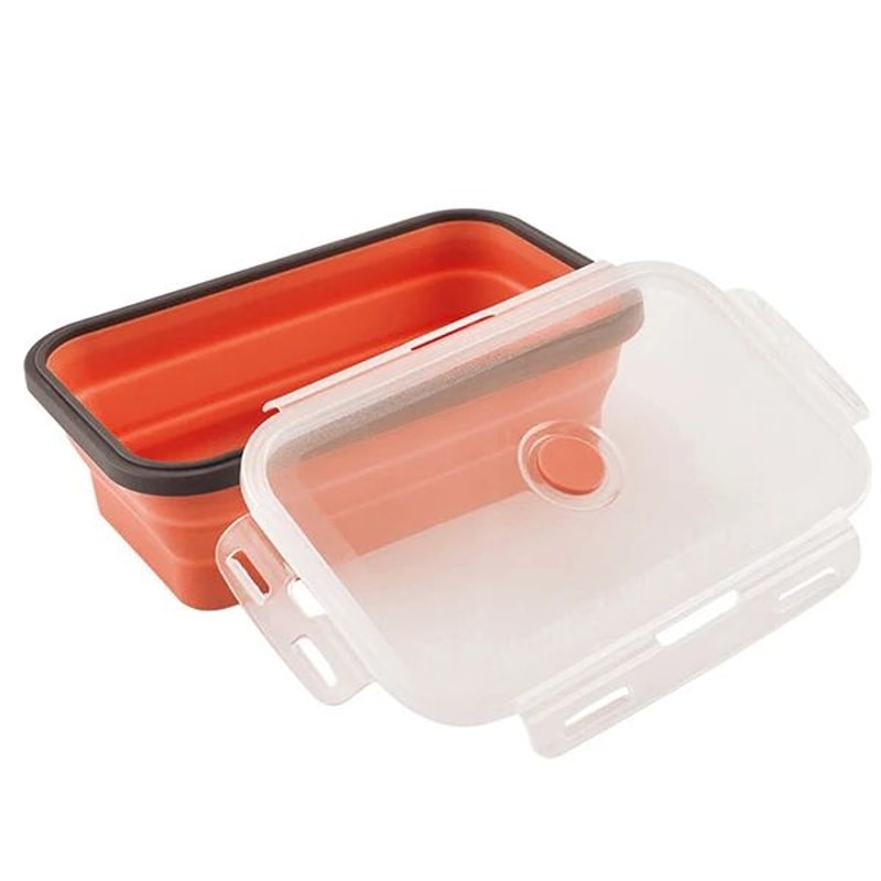 Collapsible Silicone Bento Lunch Box Portable Food Storage Container For Home Travel 5