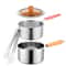 20cm Stainless Steel Deep Fryer Pot With Basket InductionSafe Mini Frying Soup Pot 0