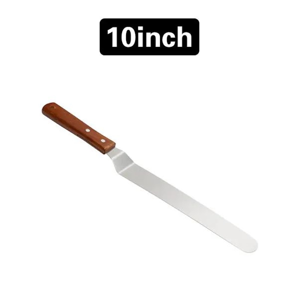 Stainless Steel Cake Icing Spatula With Wooden Handle Professional Frosting Knife 412 Inch Options 7