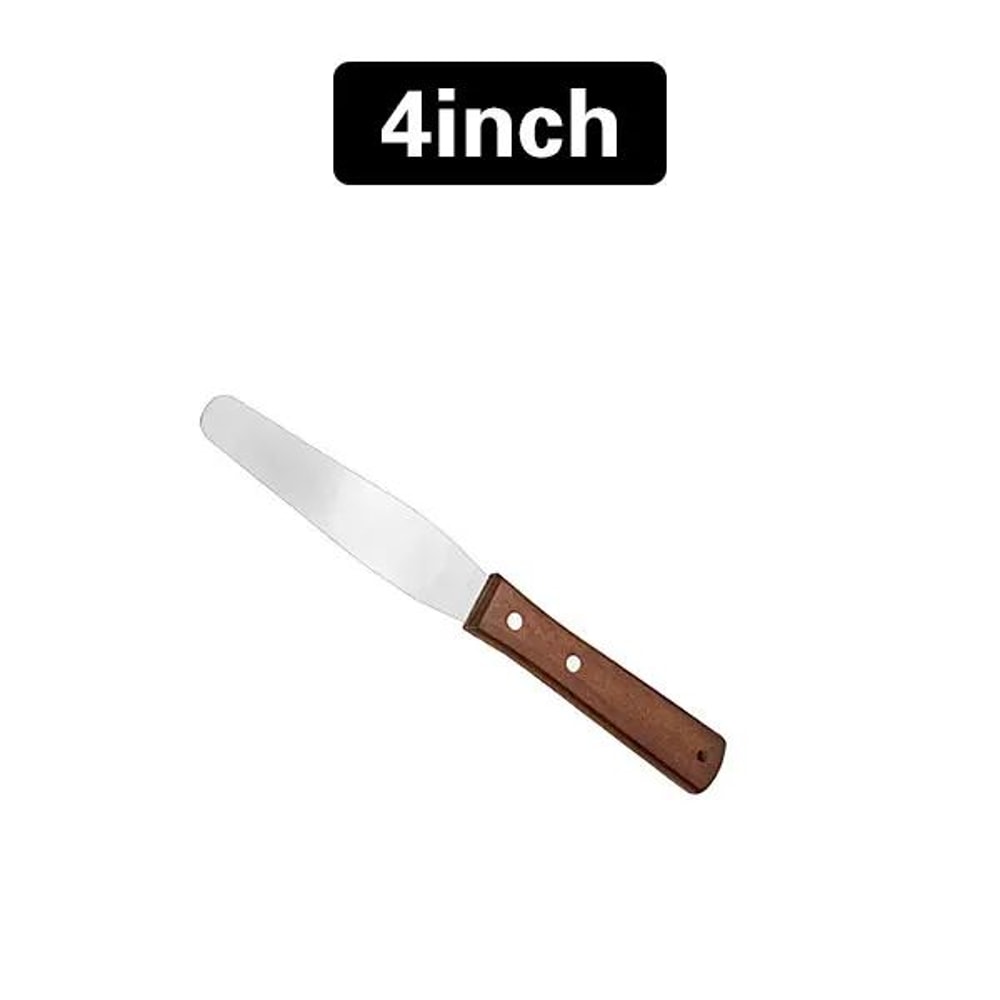 Stainless Steel Cake Icing Spatula With Wooden Handle Professional Frosting Knife 412 Inch Options 9
