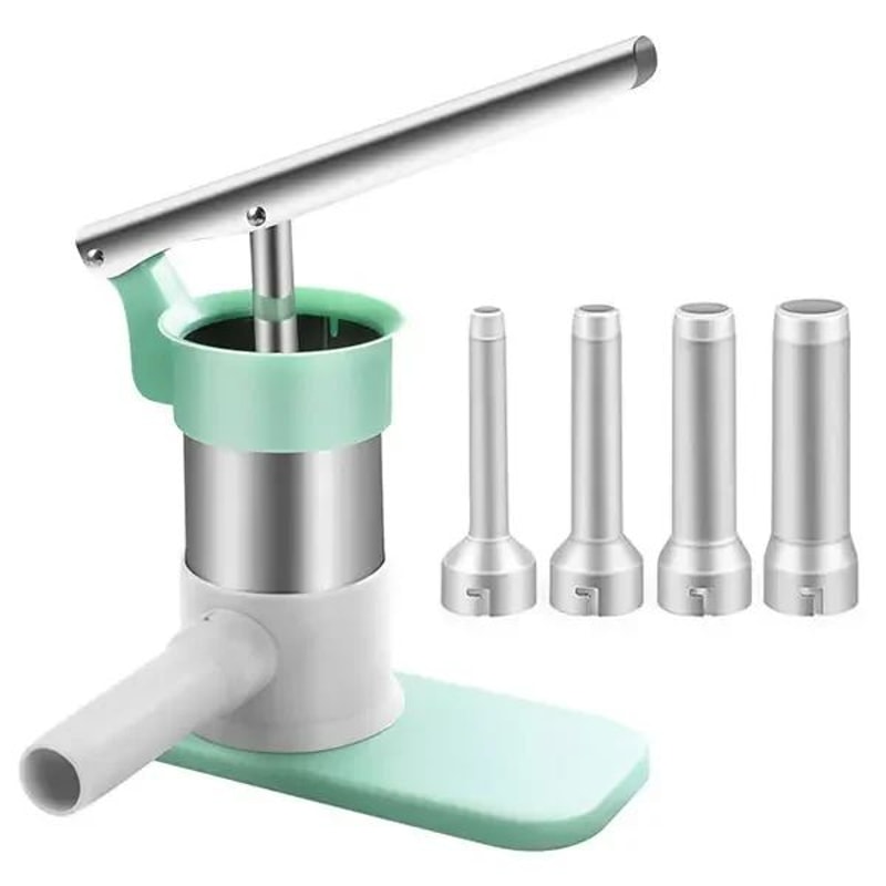 Manual Sausage Stuffer Machine With 4 Tubes Vertical Meat Stuffer For Home Sausage Making 3