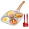 4Cup Nonstick Omelet Egg Frying Pan With Lid Thickened Breakfast Pancake Skillet 0