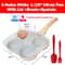 4Cup Nonstick Omelet Egg Frying Pan With Lid Thickened Breakfast Pancake Skillet 5