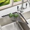 Triangle RollUp Dish Drying Rack For Sink Corner Foldable Stainless Steel Kitchen Drainer 1