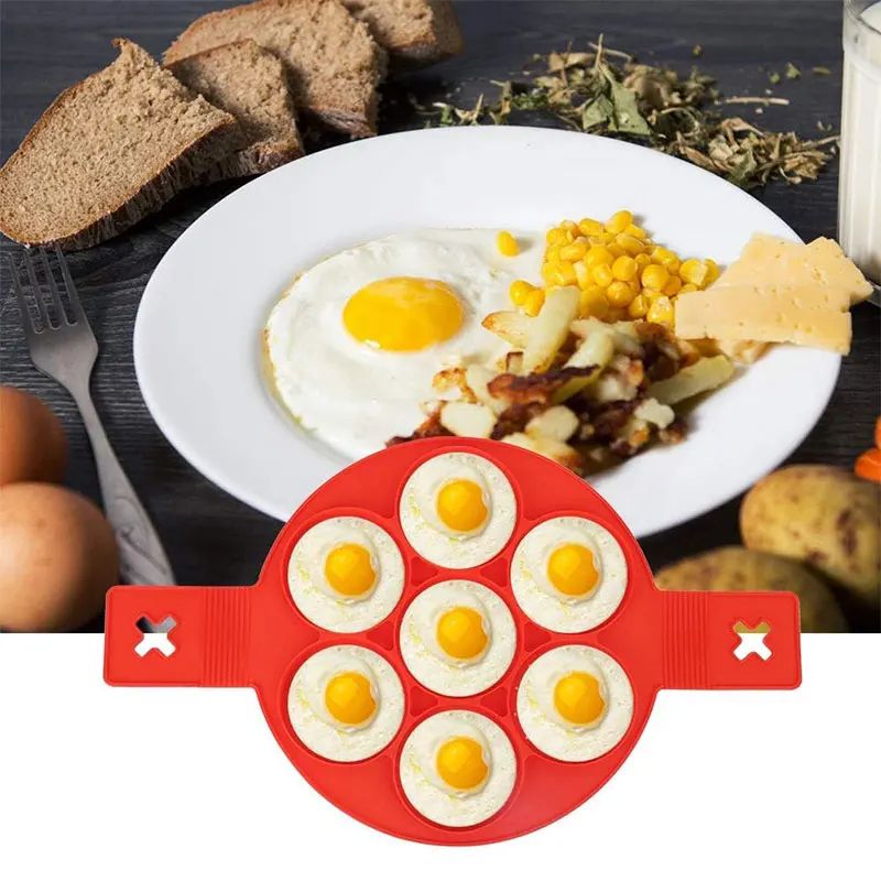 Silicone Pancake Egg Ring Mold Nonstick Fried Egg Omelet Cooking Rings 1