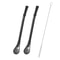 Stainless Steel Yerba Mate Bombilla Set Tea Infuser Straw With Cleaning Brush 2 Pcs 4