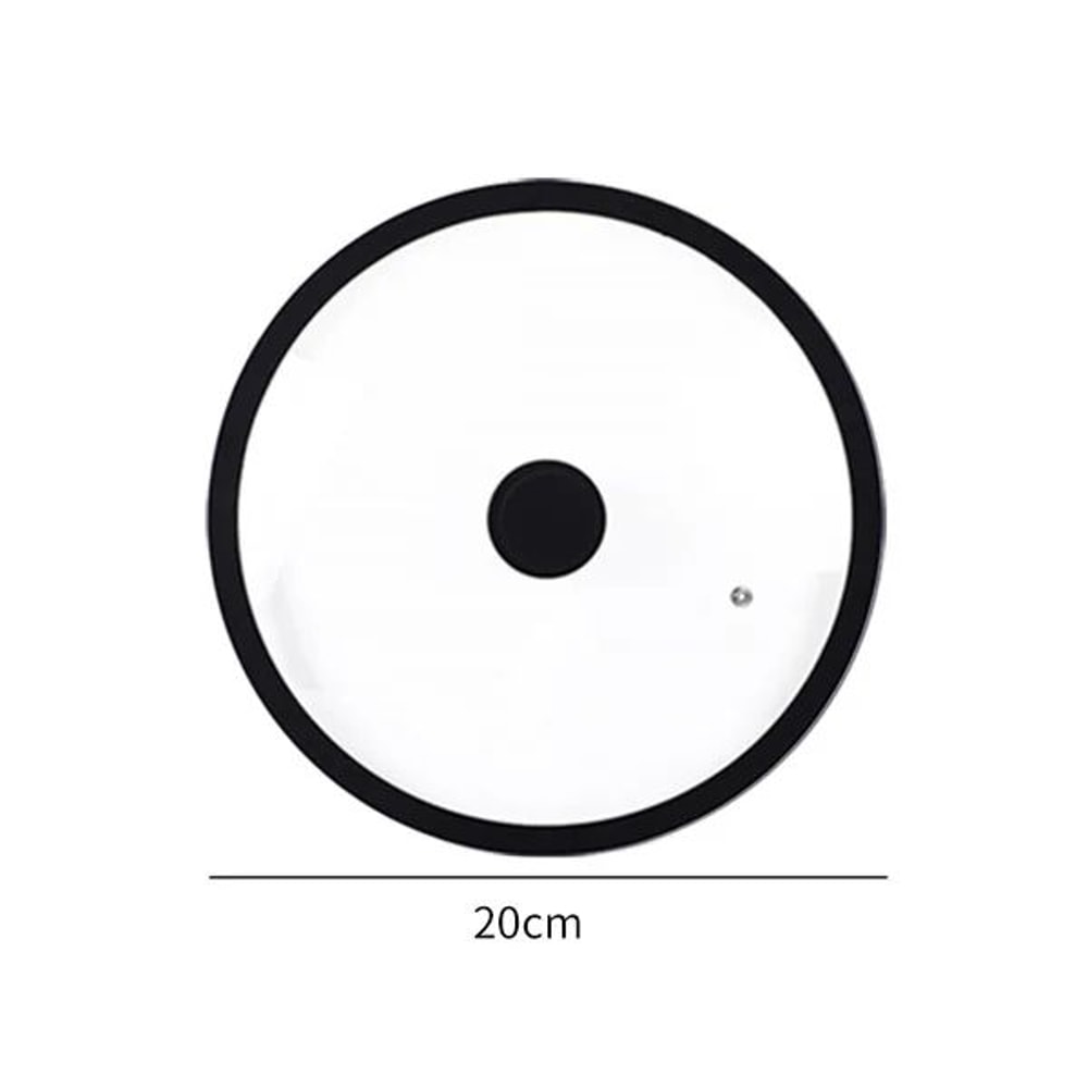 Universal Tempered Glass Pot Lid With Silicone Rim Vented Cover For Pots Pans Skillets 5