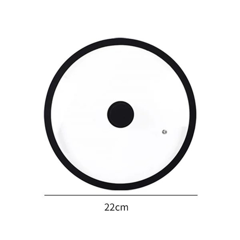 Universal Tempered Glass Pot Lid With Silicone Rim Vented Cover For Pots Pans Skillets 6