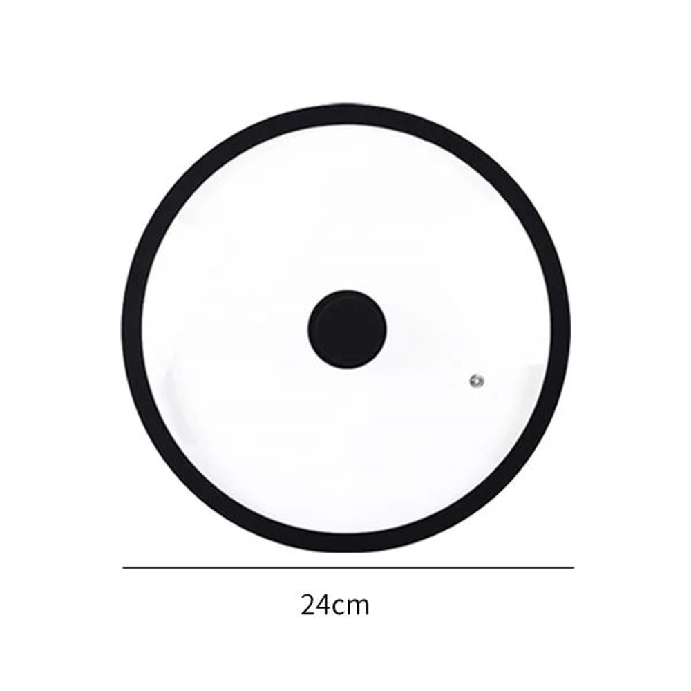 Universal Tempered Glass Pot Lid With Silicone Rim Vented Cover For Pots Pans Skillets 7
