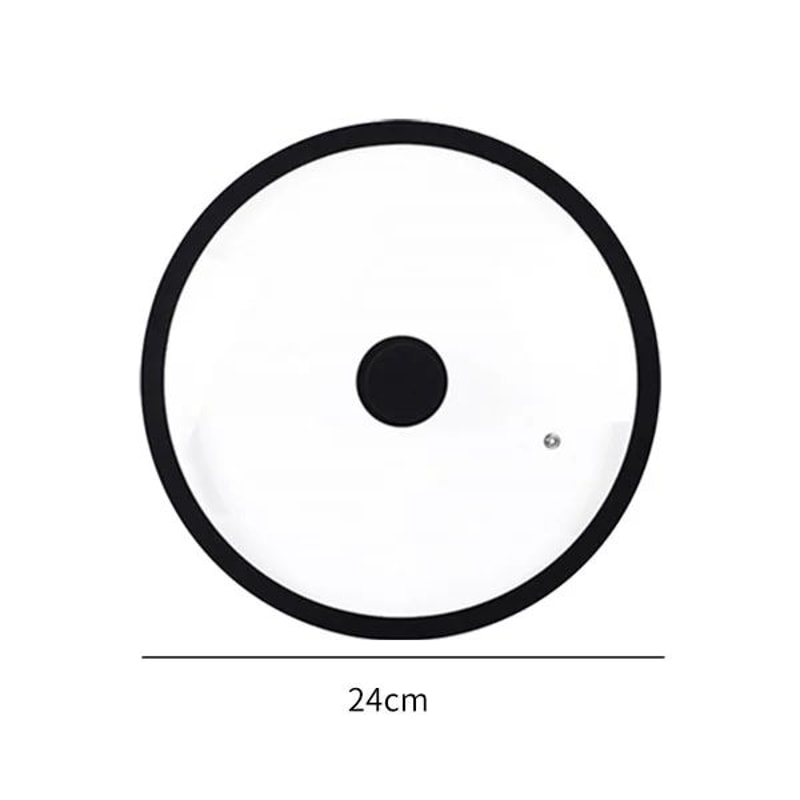 Universal Tempered Glass Pot Lid With Silicone Rim Vented Cover For Pots Pans Skillets 7
