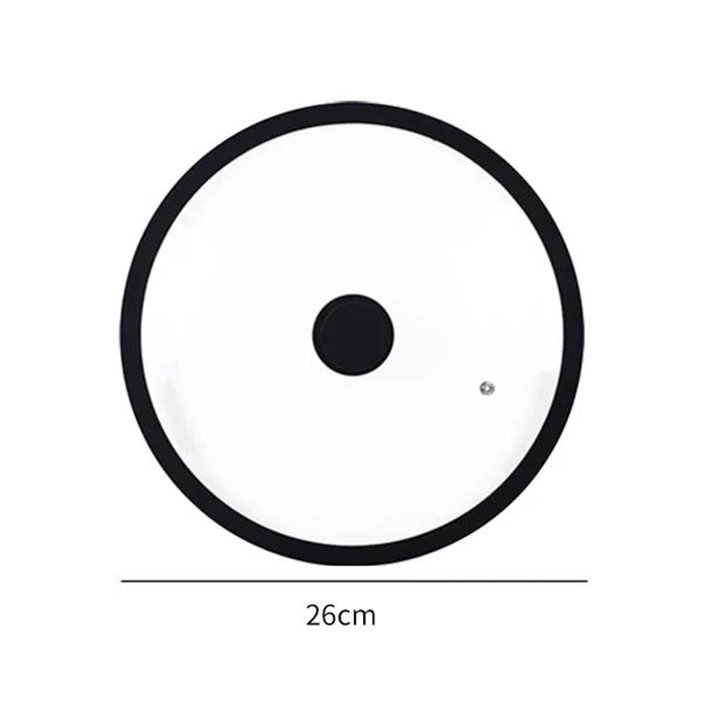 Universal Tempered Glass Pot Lid With Silicone Rim Vented Cover For Pots Pans Skillets 8