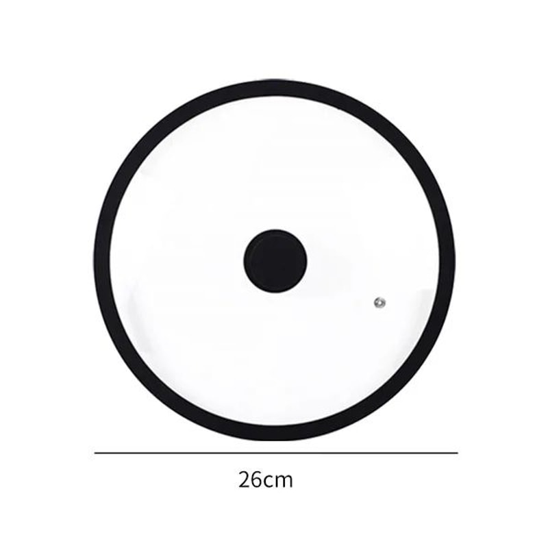 Universal Tempered Glass Pot Lid With Silicone Rim Vented Cover For Pots Pans Skillets 8