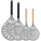 Perforated Aluminum Pizza Turning Peel Round Pizza Peel Turner With Long Handle 7912 Inch 0
