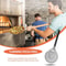Perforated Aluminum Pizza Turning Peel Round Pizza Peel Turner With Long Handle 7912 Inch 3