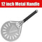 Perforated Aluminum Pizza Turning Peel Round Pizza Peel Turner With Long Handle 7912 Inch 9