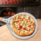 HardAnodized Aluminum Pizza Turning Peel Perforated Pizza Paddle With Wood Handle 1214 Inch 2
