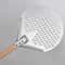 HardAnodized Aluminum Pizza Turning Peel Perforated Pizza Paddle With Wood Handle 1214 Inch 4