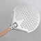 HardAnodized Aluminum Pizza Turning Peel Perforated Pizza Paddle With Wood Handle 1214 Inch 4
