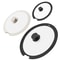Universal Tempered Glass Pot Lid With Silicone Rim Spill Stopper Replacement Pan Lid 1826cm 0