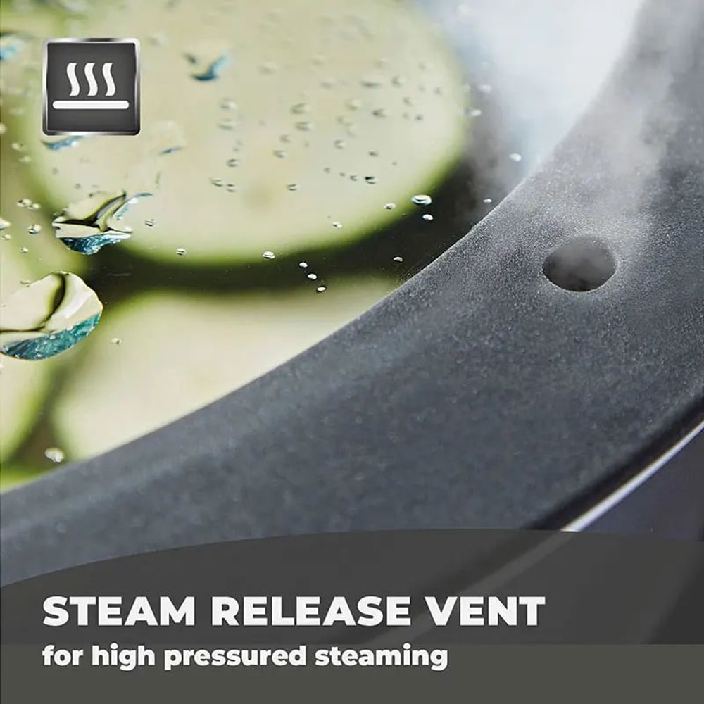 Universal Tempered Glass Pot Lid With Silicone Rim Spill Stopper Replacement Pan Lid 1826cm 1