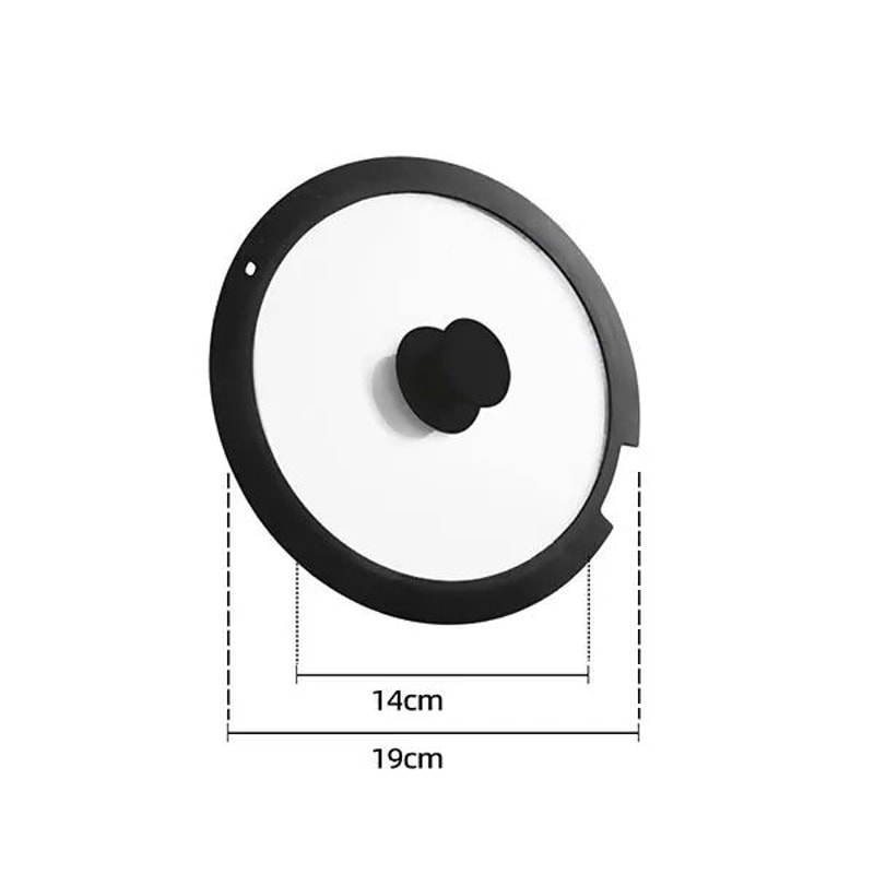 Universal Tempered Glass Pot Lid With Silicone Rim Spill Stopper Replacement Pan Lid 1826cm 4