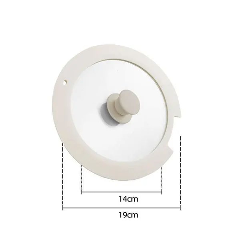 Universal Tempered Glass Pot Lid With Silicone Rim Spill Stopper Replacement Pan Lid 1826cm 7