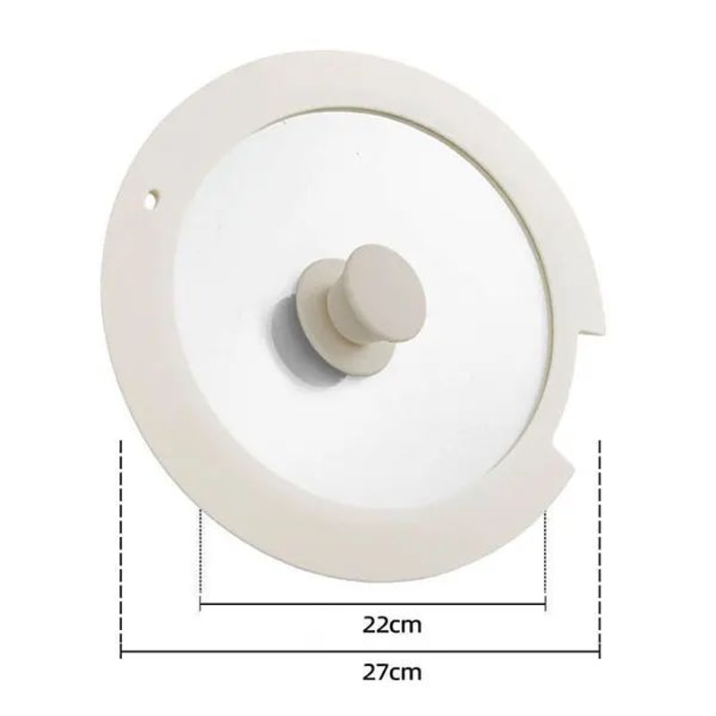 Universal Tempered Glass Pot Lid With Silicone Rim Spill Stopper Replacement Pan Lid 1826cm 9