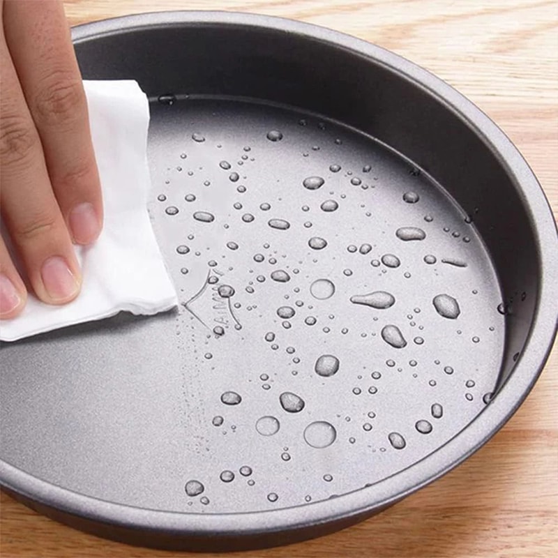 Nonstick Carbon Steel Pizza Baking Pan Round Pizza Tray For Homemade Ovens 710 Inch 2