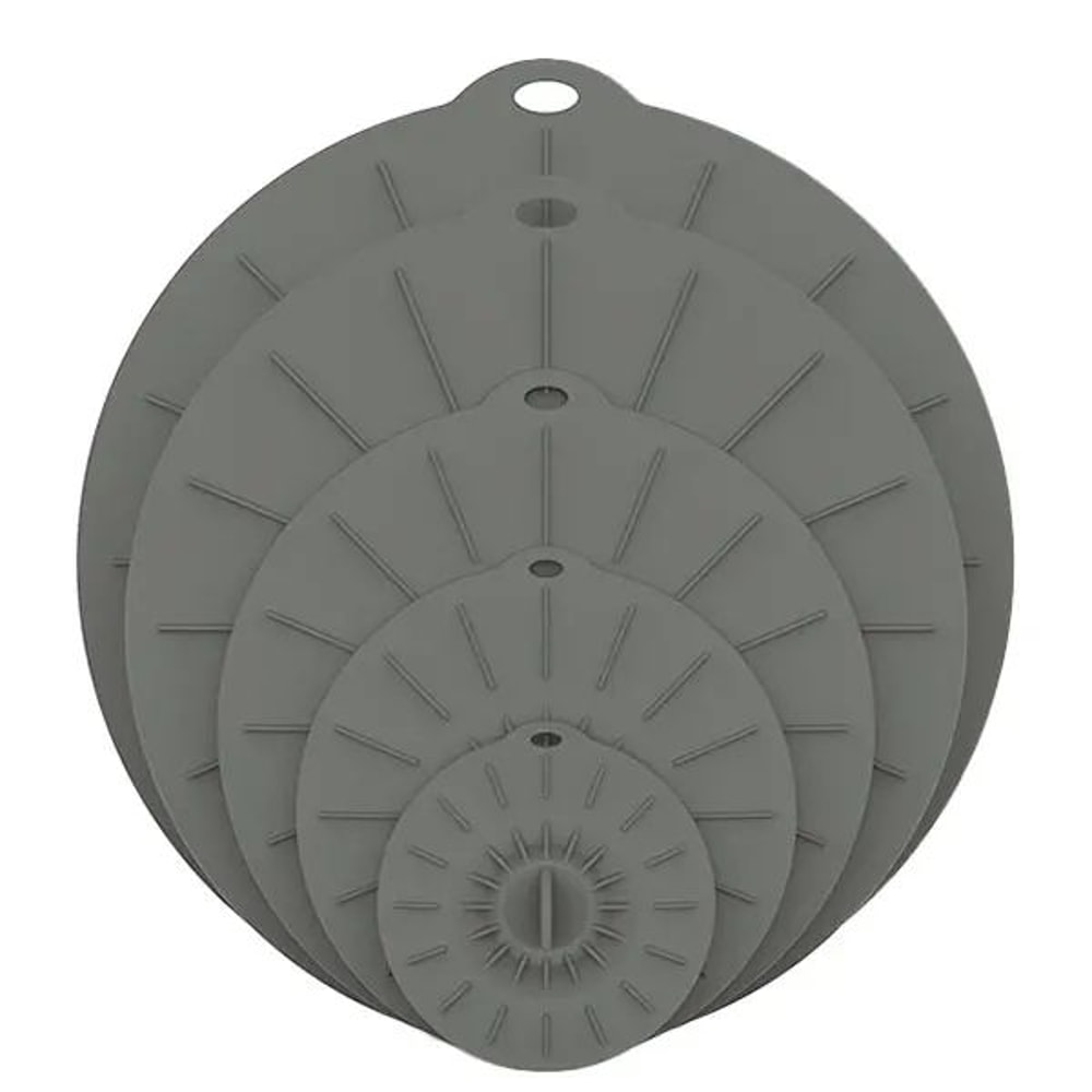 Reusable Silicone Stretch Lids Set HeatResistant Food Covers For Microwave Storage 4