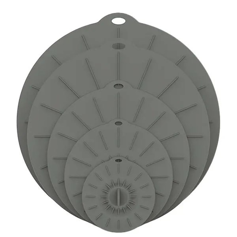 Reusable Silicone Stretch Lids Set HeatResistant Food Covers For Microwave Storage 4