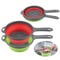 Extendable Collapsible Kitchen Colander With Long Handle Adjustable Pasta And Vegetable Strainer 0