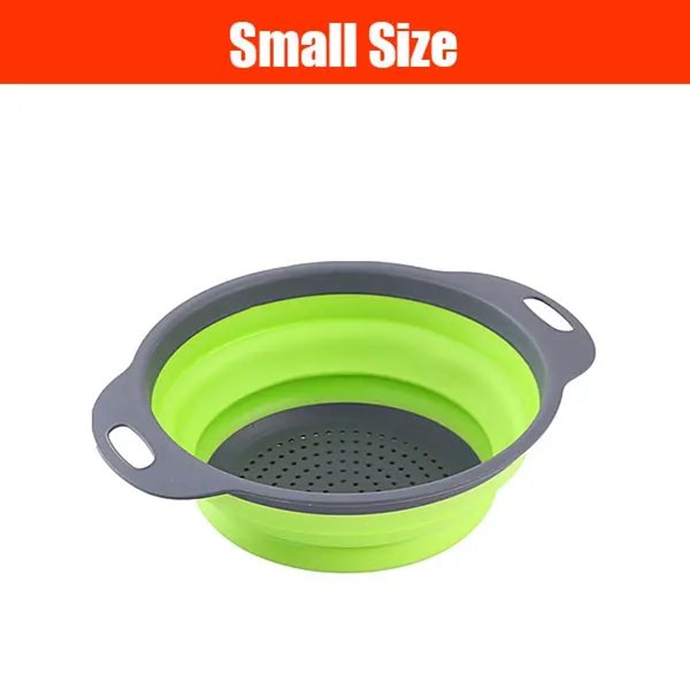 Extendable Collapsible Kitchen Colander With Long Handle Adjustable Pasta And Vegetable Strainer 7
