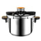 SecureLock Stainless Steel Pressure Cooker OneHand Lock MultiCooker For Gas Induction 4L6L8L 0