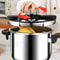SecureLock Stainless Steel Pressure Cooker OneHand Lock MultiCooker For Gas Induction 4L6L8L 1