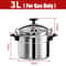 SafeSeal Aluminum Pressure Cooker ExplosionProof Pressure Canner For Gas Stoves 3L 5L 3