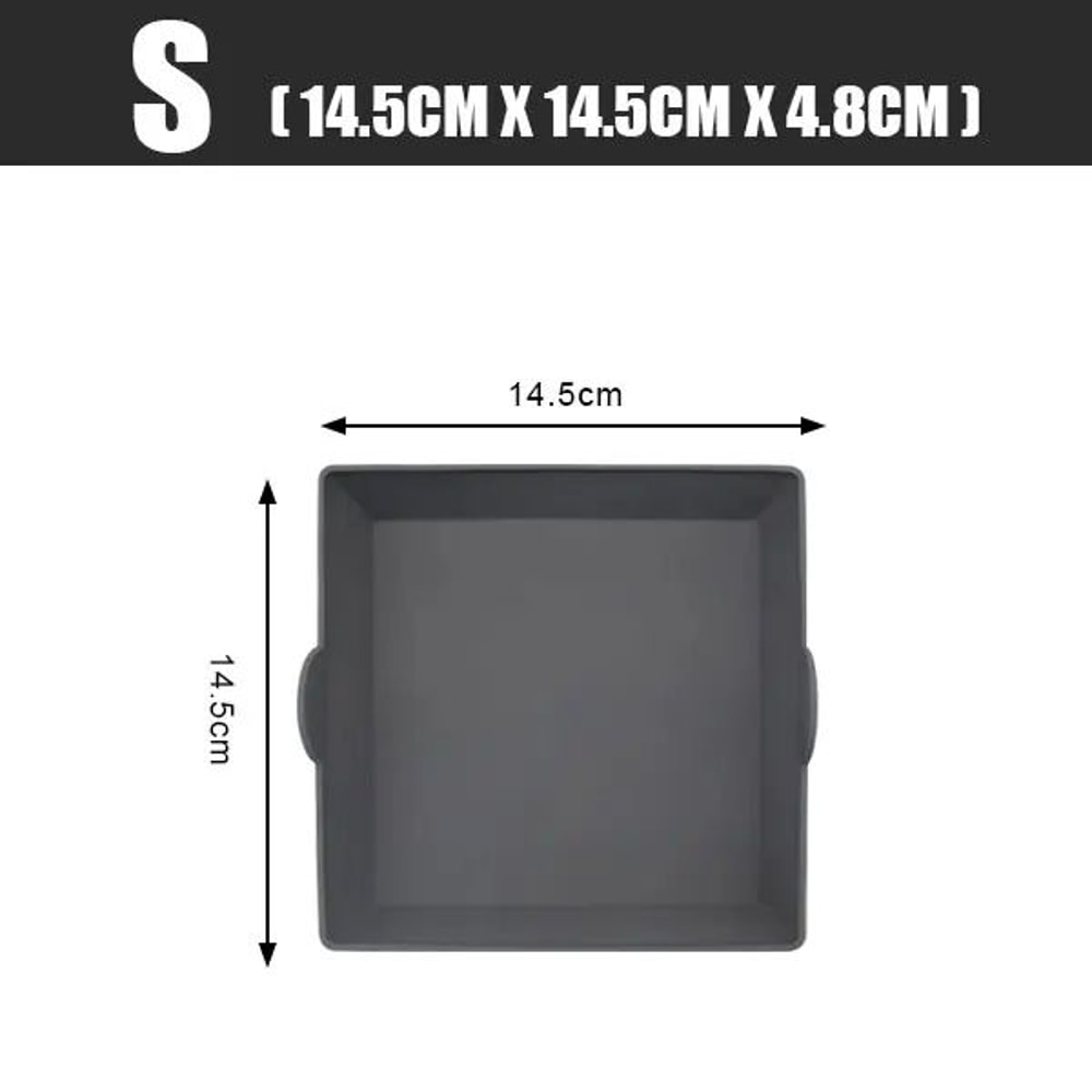 FlexiBake Air Fryer Silicone Baking Pan With Dividers Reusable Nonstick Oven Air Fryer Tray 3