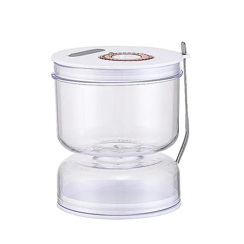 FlipFresh Pickle Jar With Strainer 800ml Hourglass Olive Cucumber Juice Separator 3