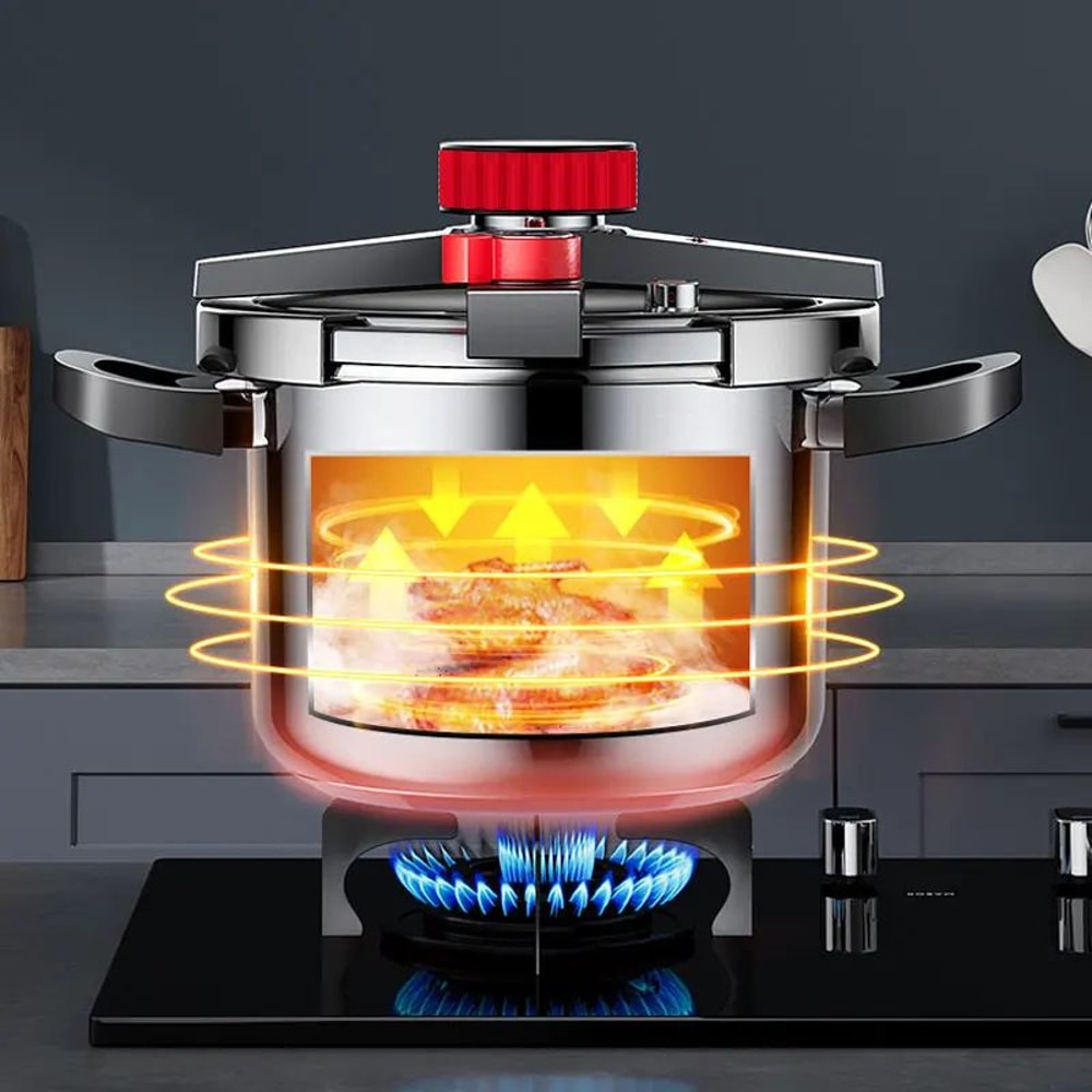 ProCook 304 Stainless Steel Pressure Cooker Fast Cooking Adjustable Pressure ExplosionProof Design 1