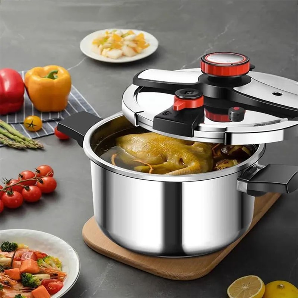 ProCook 304 Stainless Steel Pressure Cooker Fast Cooking Adjustable Pressure ExplosionProof Design 2
