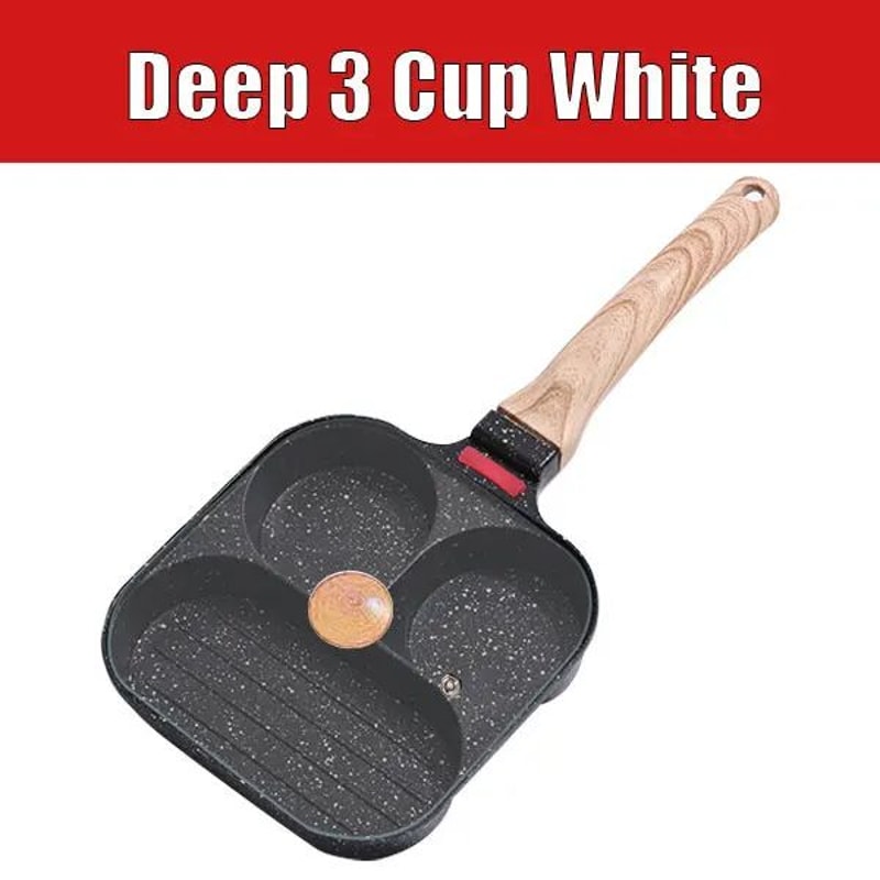 MultiCup Nonstick Egg Frying Pan With Lid 34Cup Omelet Pancake Breakfast Skillet 3
