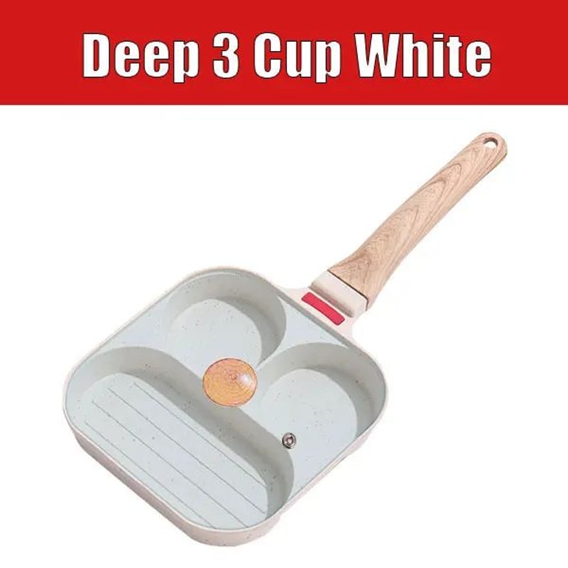 MultiCup Nonstick Egg Frying Pan With Lid 34Cup Omelet Pancake Breakfast Skillet 5