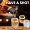Silicone Shot Glass Ice Mold Tray Reusable Whiskey Ice Cube Maker 4 Cavities 2