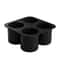 Silicone Shot Glass Ice Mold Tray Reusable Whiskey Ice Cube Maker 4 Cavities 4