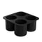 Silicone Shot Glass Ice Mold Tray Reusable Whiskey Ice Cube Maker 4 Cavities 4