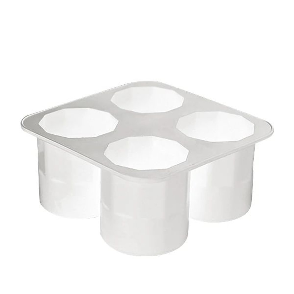 Silicone Shot Glass Ice Mold Tray Reusable Whiskey Ice Cube Maker 4 Cavities 5