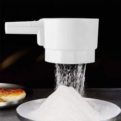 electric flour sifter 5-cup – automatic battery powered baking sifter for flour & icing sugar