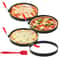 8Inch Omelette Rings Pancake Molds Large Stainless Steel Egg Ring Set With Oil Brush 0