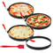8Inch Omelette Rings Pancake Molds Large Stainless Steel Egg Ring Set With Oil Brush 0