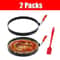 8Inch Omelette Rings Pancake Molds Large Stainless Steel Egg Ring Set With Oil Brush 3