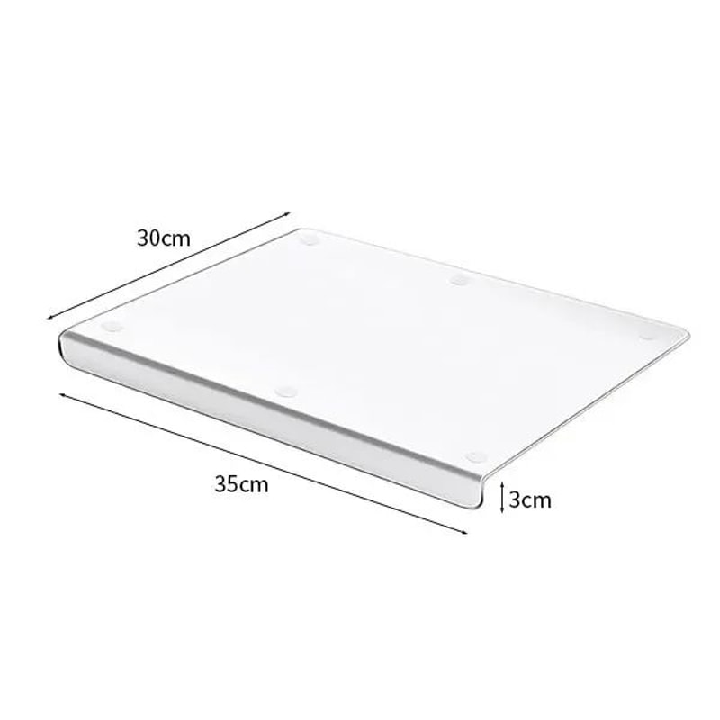 Clear Acrylic Cutting Board With Counter Lip AntiSlip Acrylic Cutting Board For Modern Kitchens 4